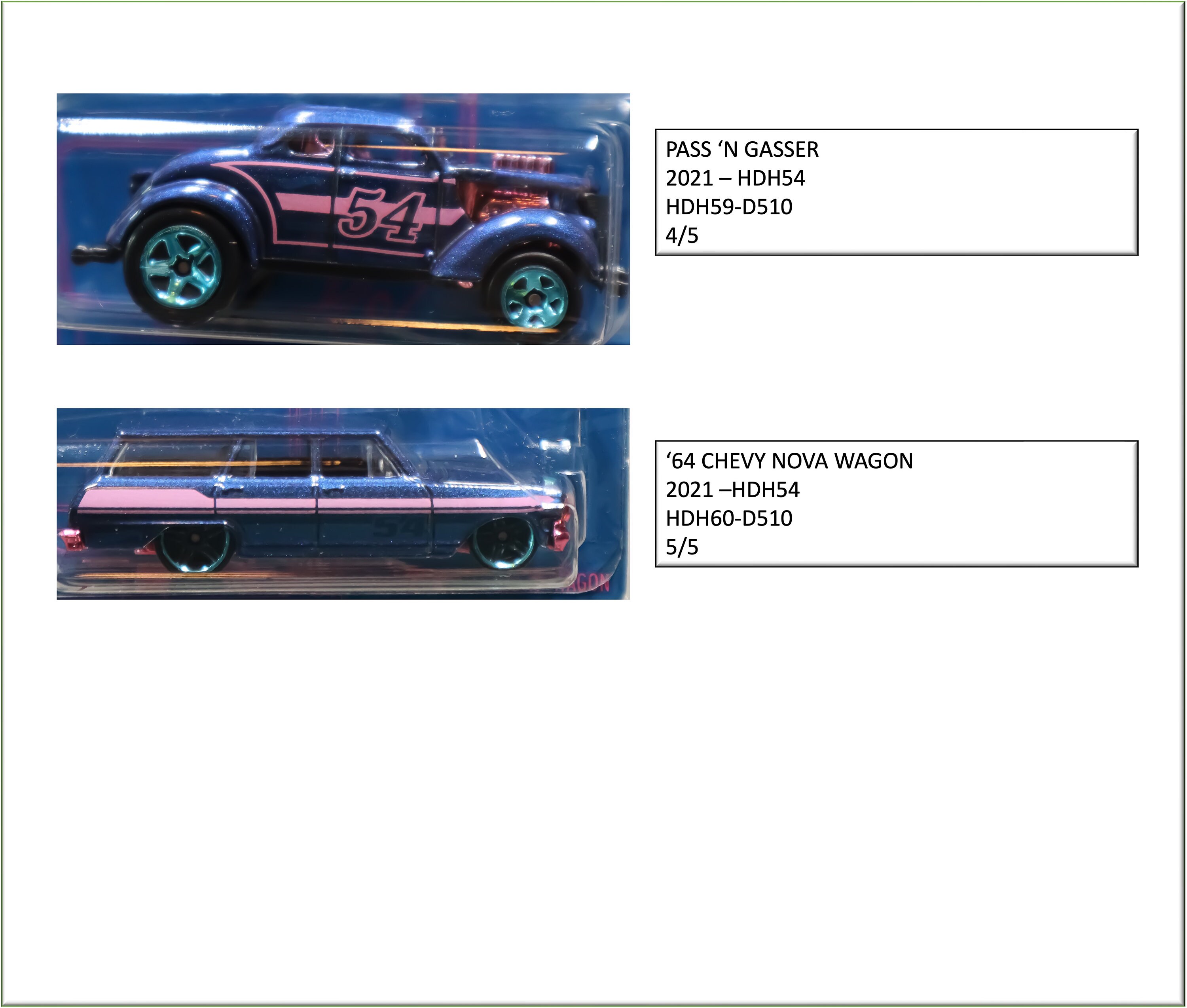 Hot Wheels Pearl & Chrome 54th Anniversary Set of 5 - Etsy