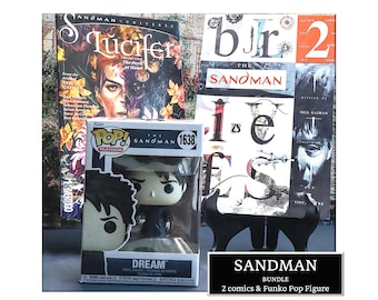 Sandman Comic Bundle: Lucifer, Brief Lives, Dream Funko Pop