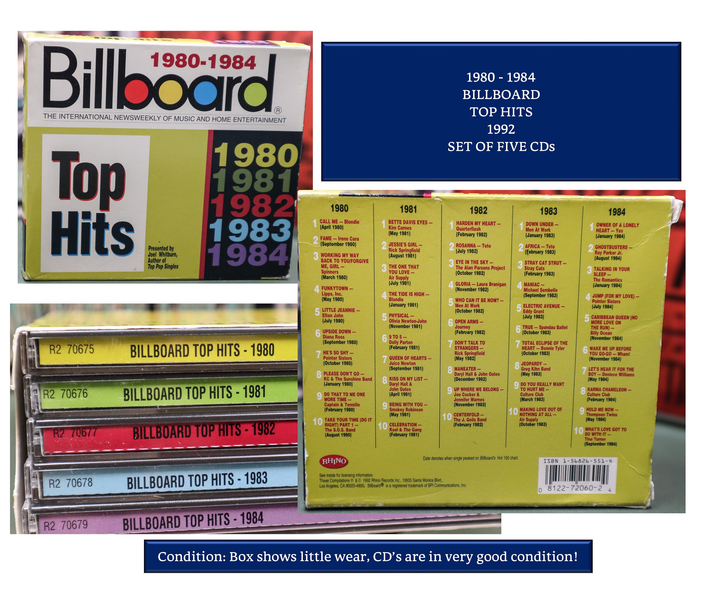 Billboard Top Hits 1980-1984 Set or Time Life Pop Memories