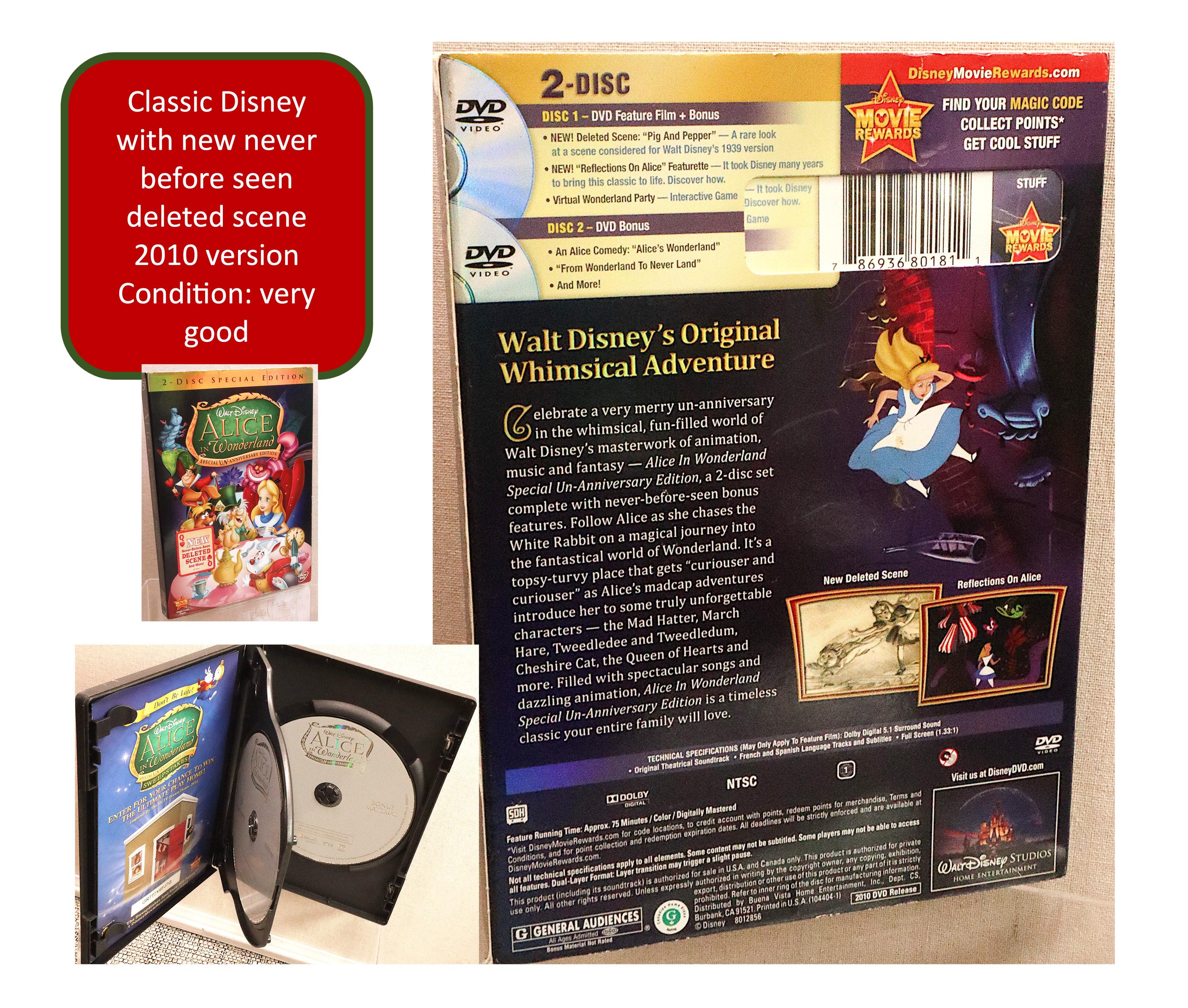Alice in Wonderland - Fern Gully - Aladdin - Two Disc Special Edition ...