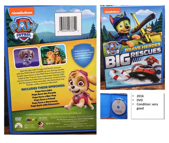 Nickelodeon - Paw Patrol/dvds - Etsy