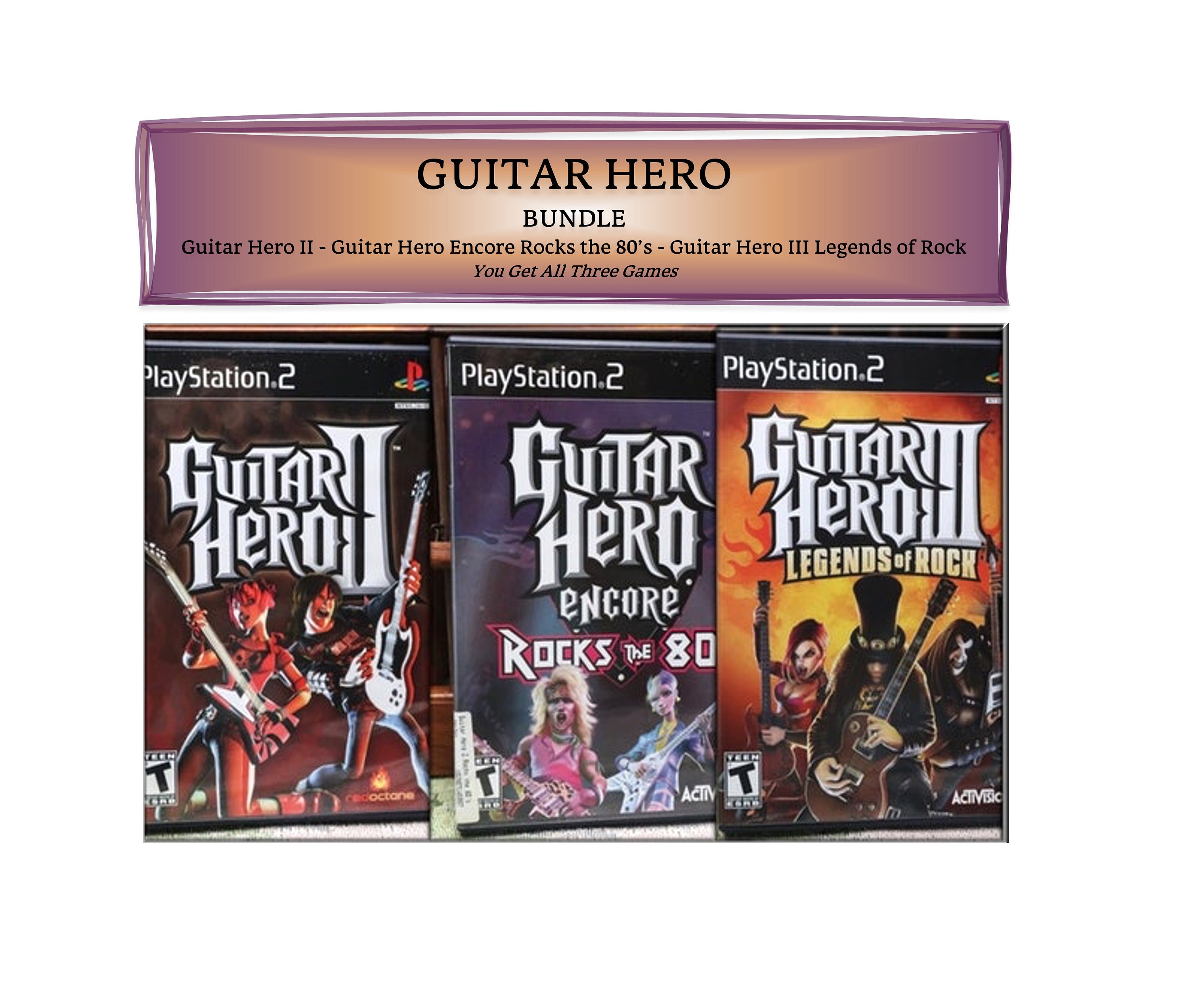 guitar hero collection ps2 game