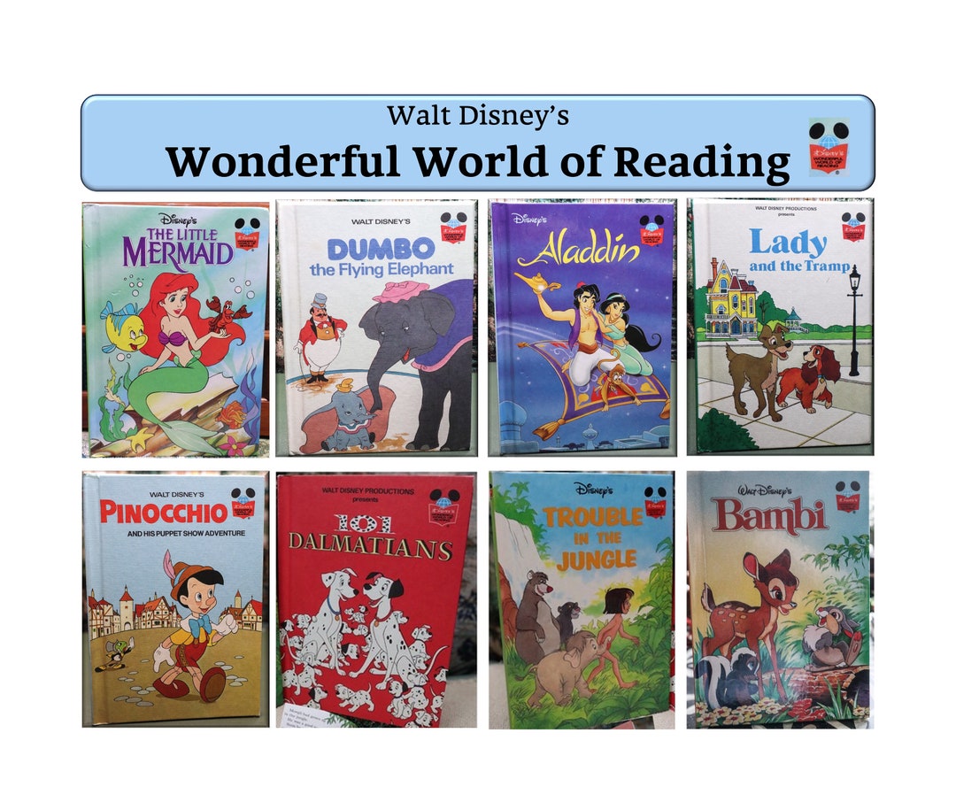 Walt Disney Wonderful World of Reading – Hardcover Books - Etsy