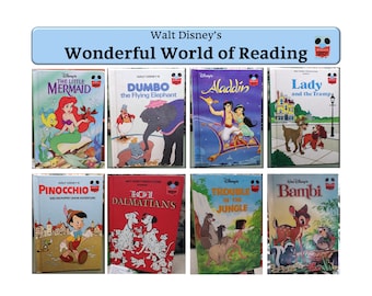 Walt Disney Wonderful World of Reading – Hardcover Books - Etsy