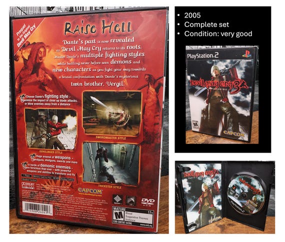 Playstation 2 Game – Devil May Cry - PS3 Dark Souls II + More - Etsy