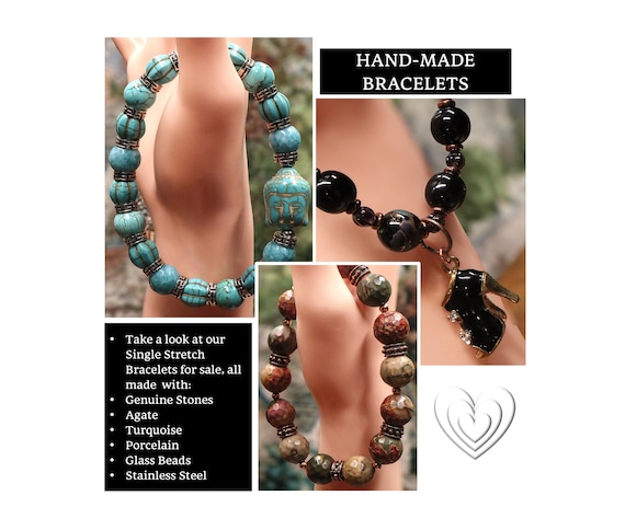 Handmade Beaded Single Bracelets - image 1