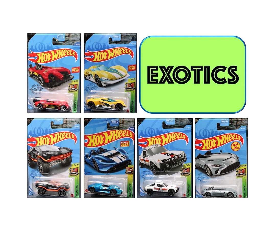 Hot Wheels ミニカー コレクション　セット Hot Wheels Mattel - EXOTICS Set of 6 - Etsy