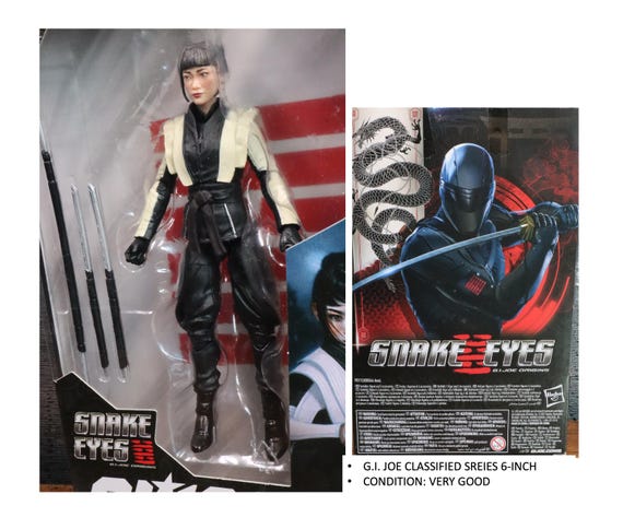 GI Joe Snake Eyes Akiko Figure & Hot Wheels Combat Jet Bundle - Etsy
