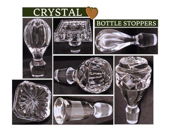 Crystal Glass Bottle Stoppers for Decanters