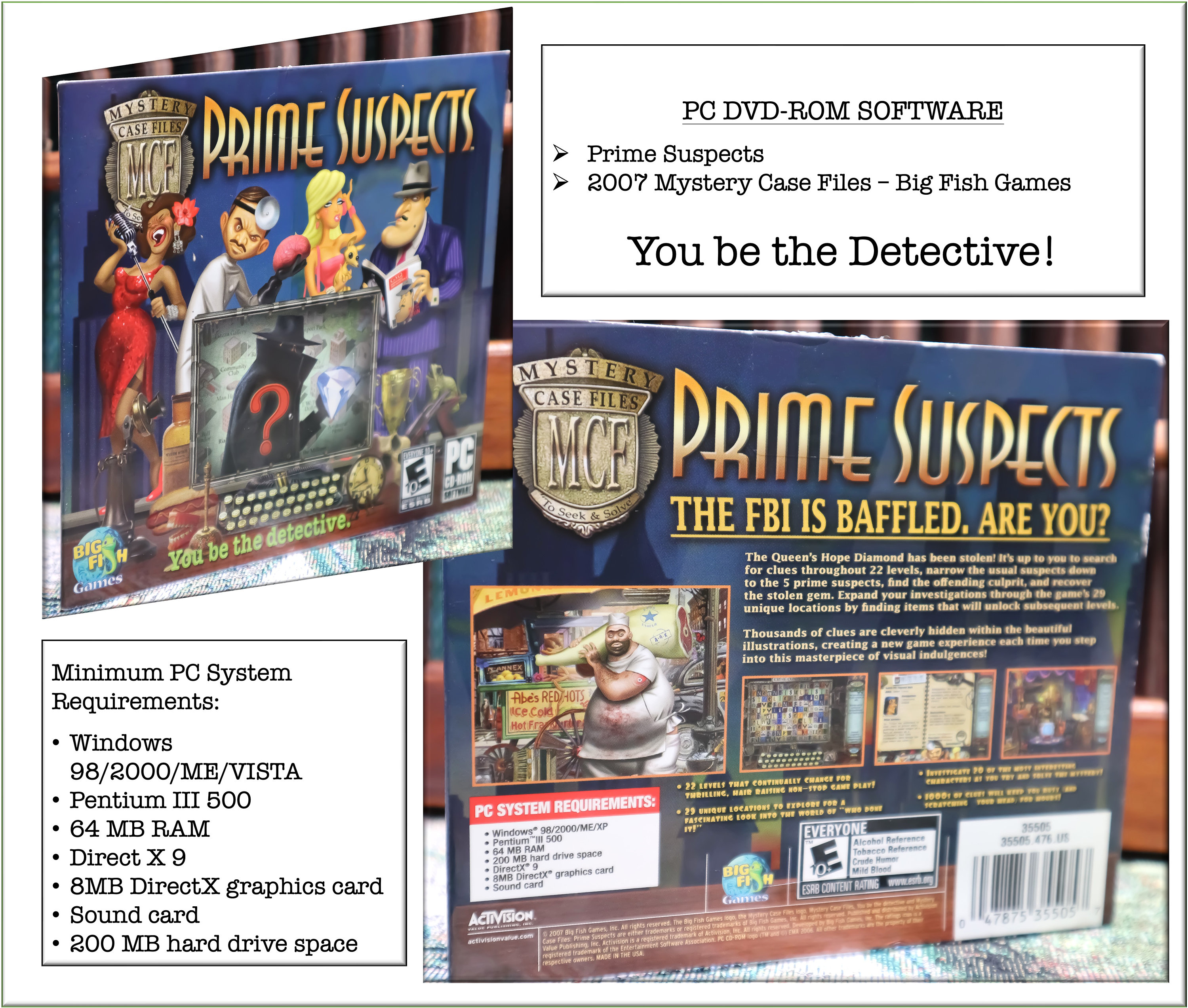 PC CD-ROM - Big Fish - Viva Media - Iwin- Mumbo Jumbo Real Arcade - Etsy