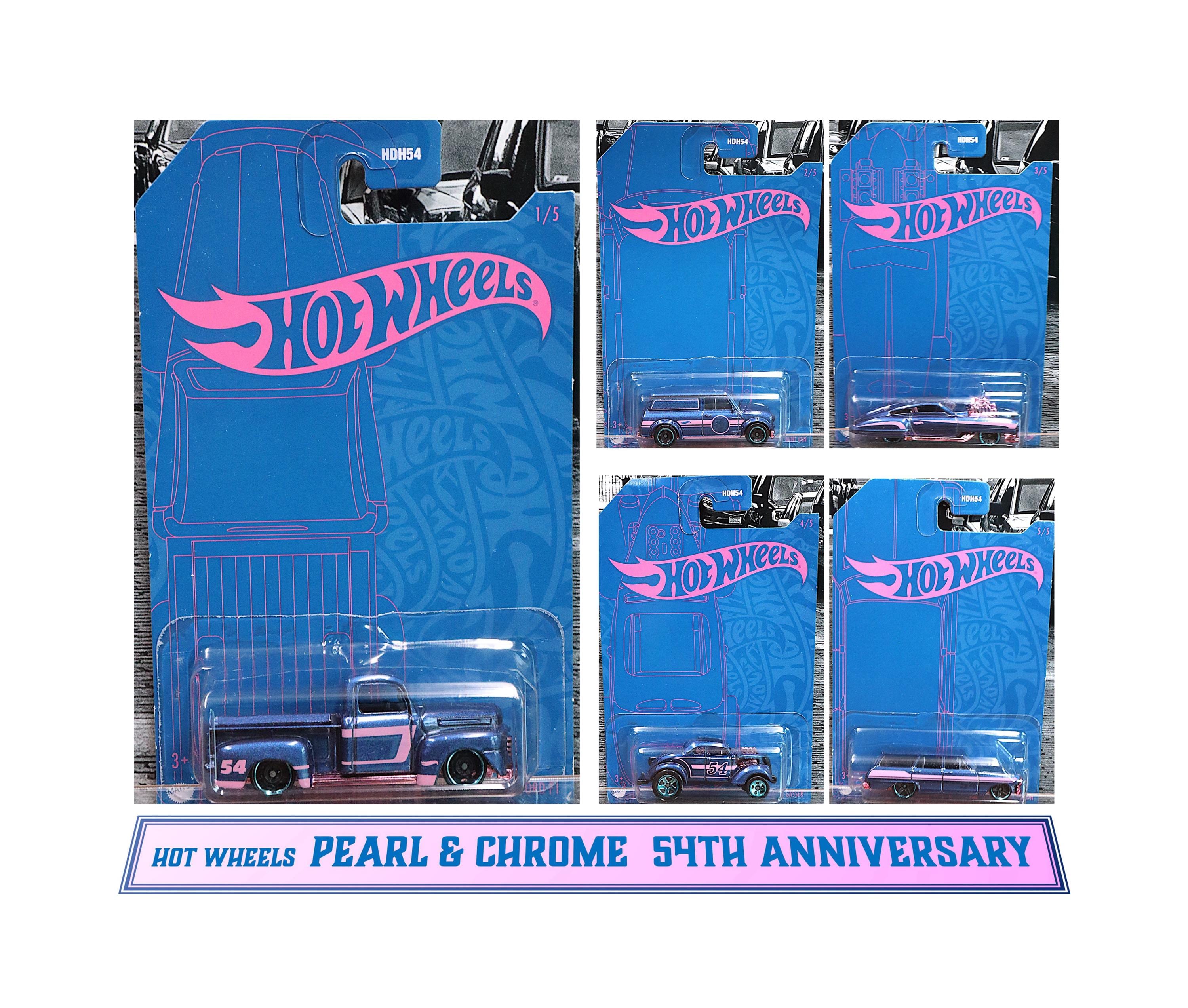 Hot Wheels Pearl & Chrome 54th Anniversary Set of 5 - Etsy