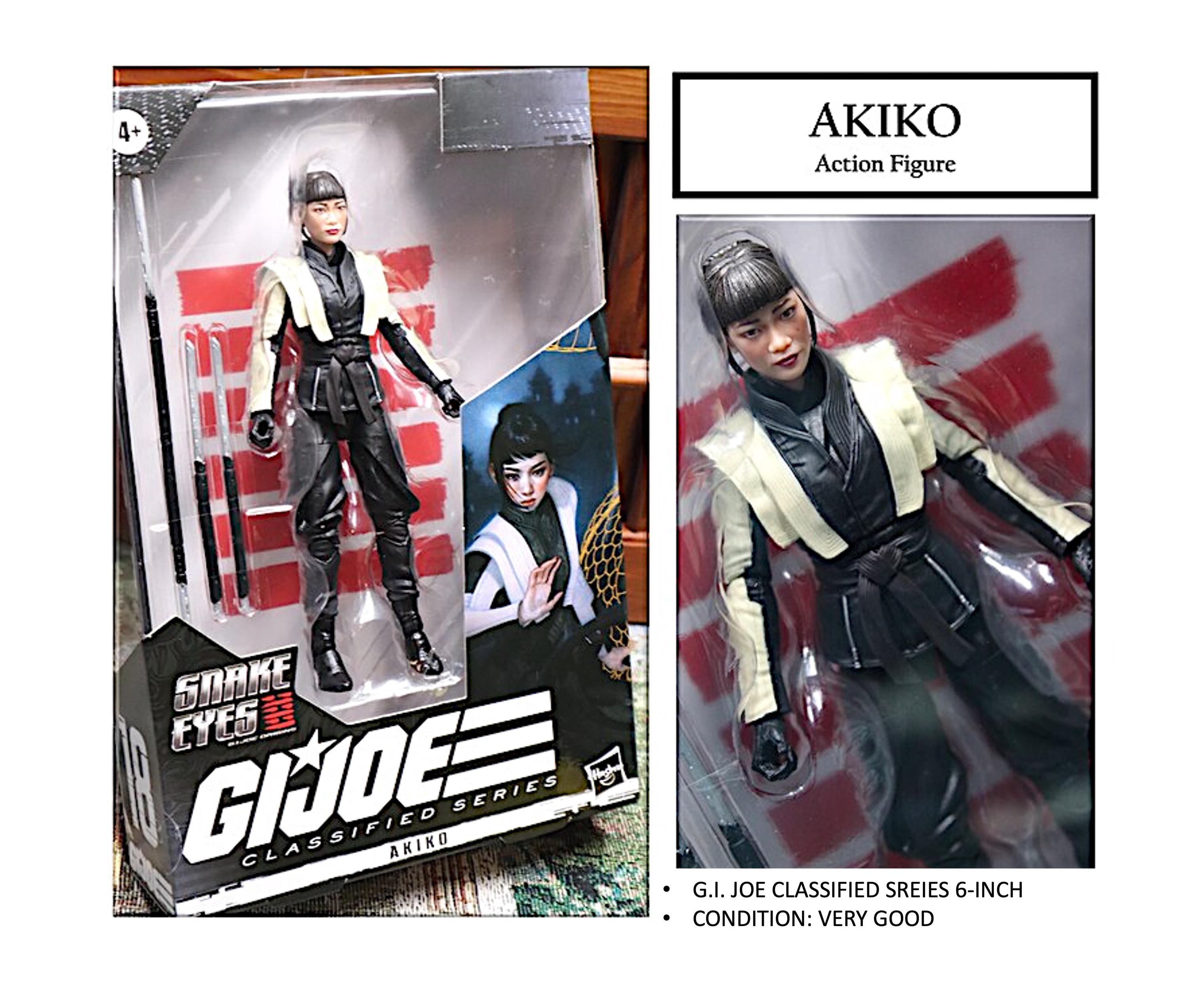 GI Joe Snake Eyes Akiko Figure & Hot Wheels Combat Jet Bundle - Etsy