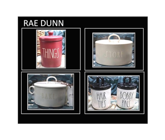 Rae Dunn Canister: Bake, Store, Things, Bobby Pins & Hair  display picture 1