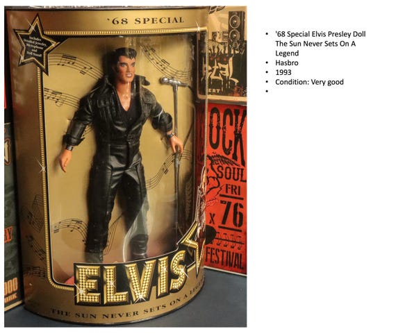 Elvis Presley Hasbro 68 Special Sun Never Sets on A Legend Doll
