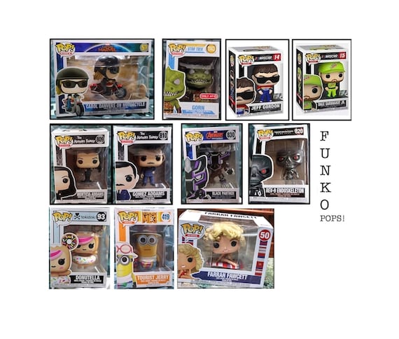 Funko Pop Nascar Jeff Gordon dale Earnhardt Jr. carol Danvers