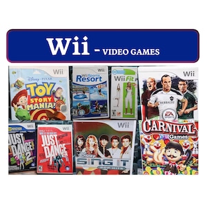 Wii Video Games: Disney Sing It - Toy Story Mania - Just Dance - Carnival Games - Fifa Soccer - Fit Plus - Sports