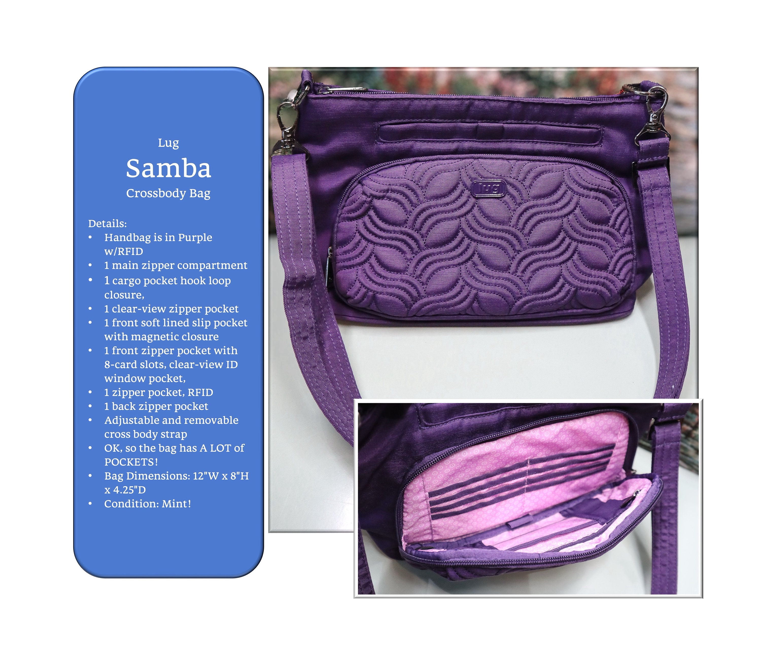 Lug samba crossbody bag sale