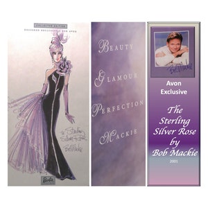 Barbie - Avon Exclusive - The Sterling Silver Rose by Bob Mackie 2001