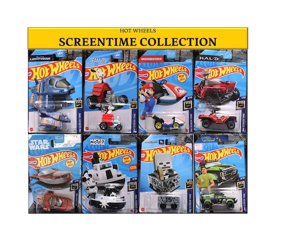 Hot Wheels Die cast Cars Collection screentime Cars Series Etsy UK