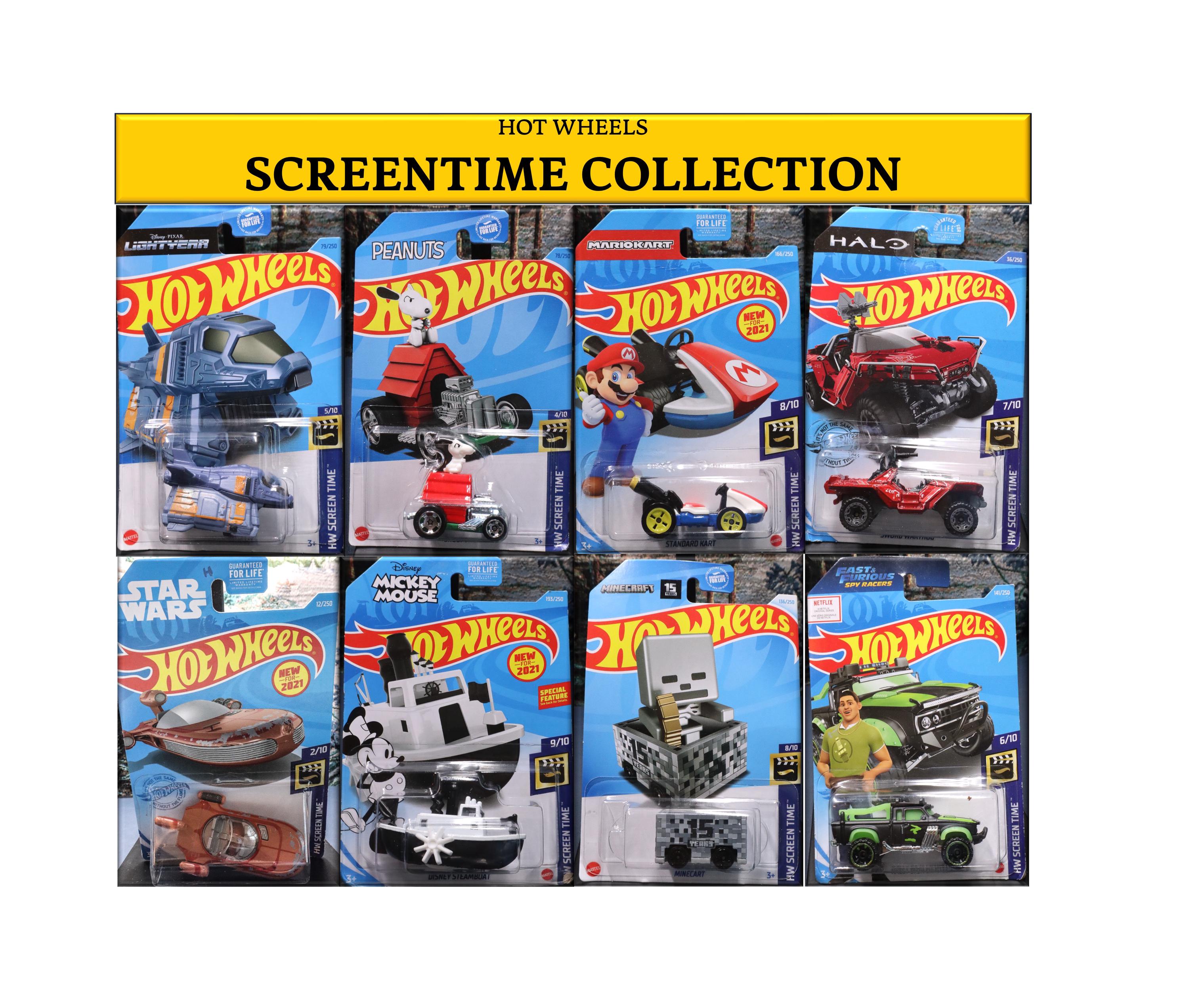 Hot Wheels Die-cast Cars Collection/screentime Cars Series - Etsy