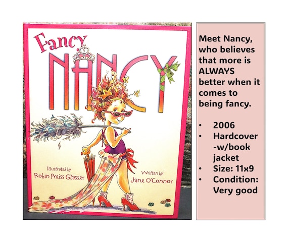 Fancy Nancy by Jane O'connor - Hardcover Books - Etsy