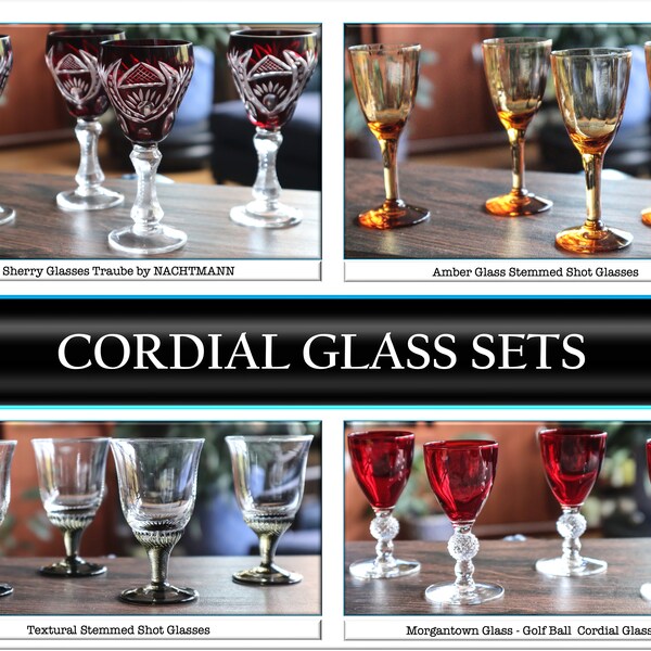 Cordial Glasses Etsy