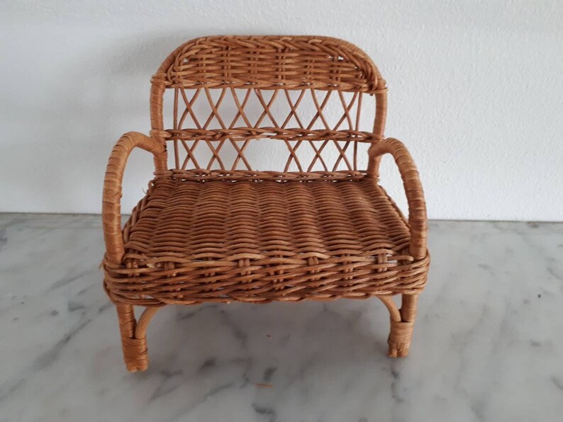 Rattan Doll House Furniture Etsy