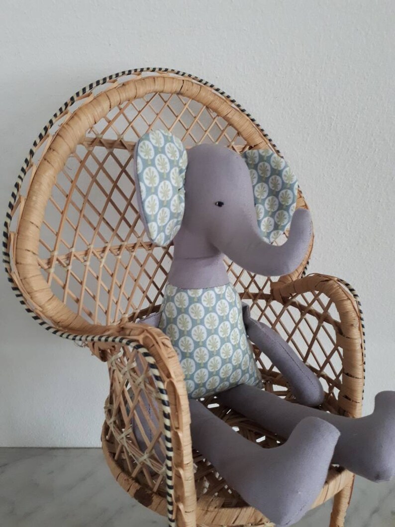 Mini Rattan Peacock Chair for Dolls Etsy