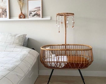 Vintage Rattan Mobile Hanger for Bassinet Pole for Bassinet