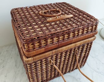 Rattan Basket Suitcase Picknick Basket