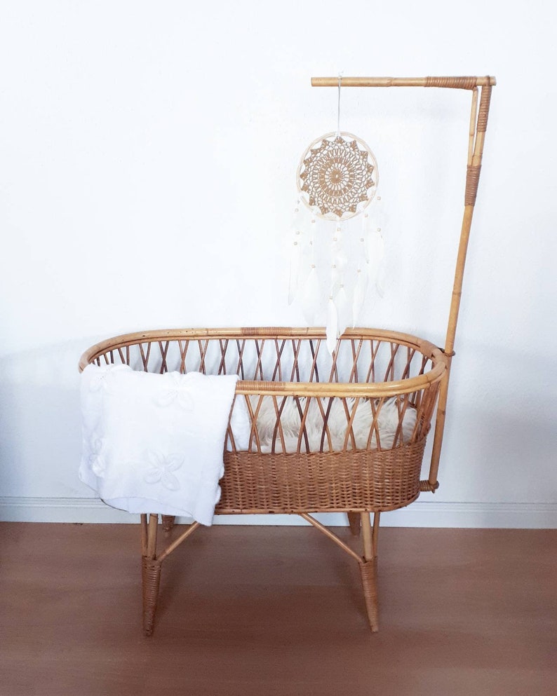 rattan crib bassinet
