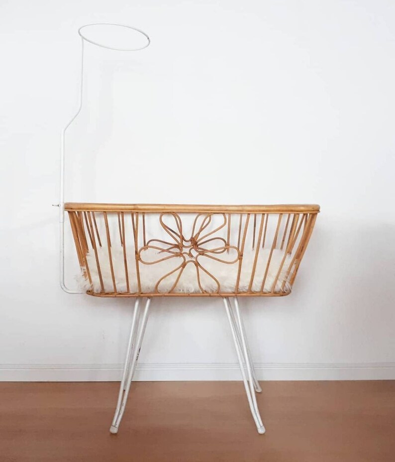 rattan crib