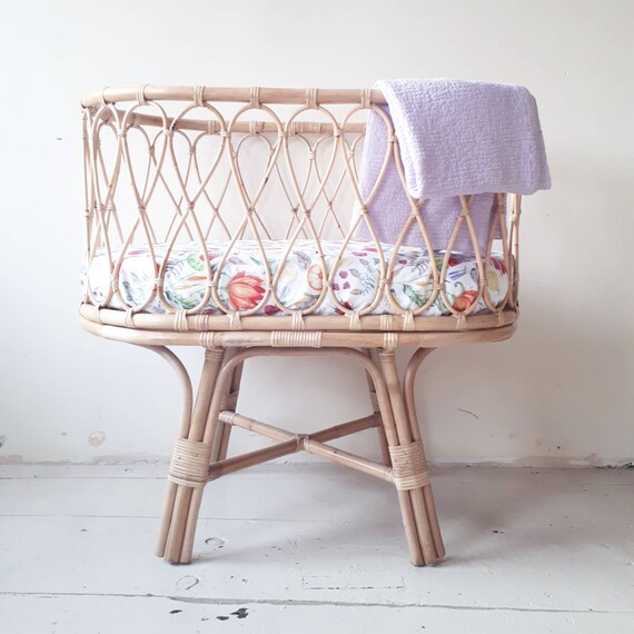 rattan crib