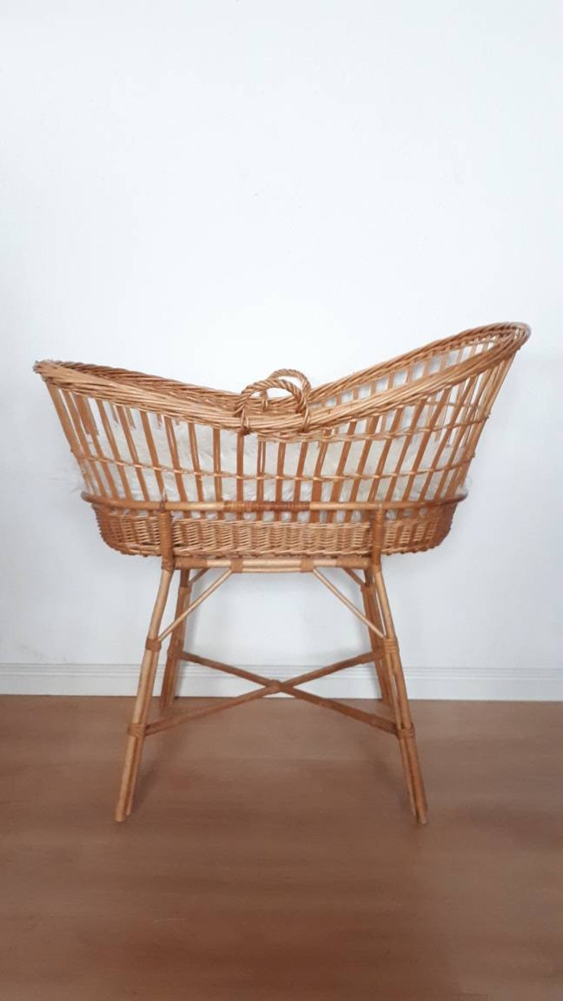 rattan crib bassinet