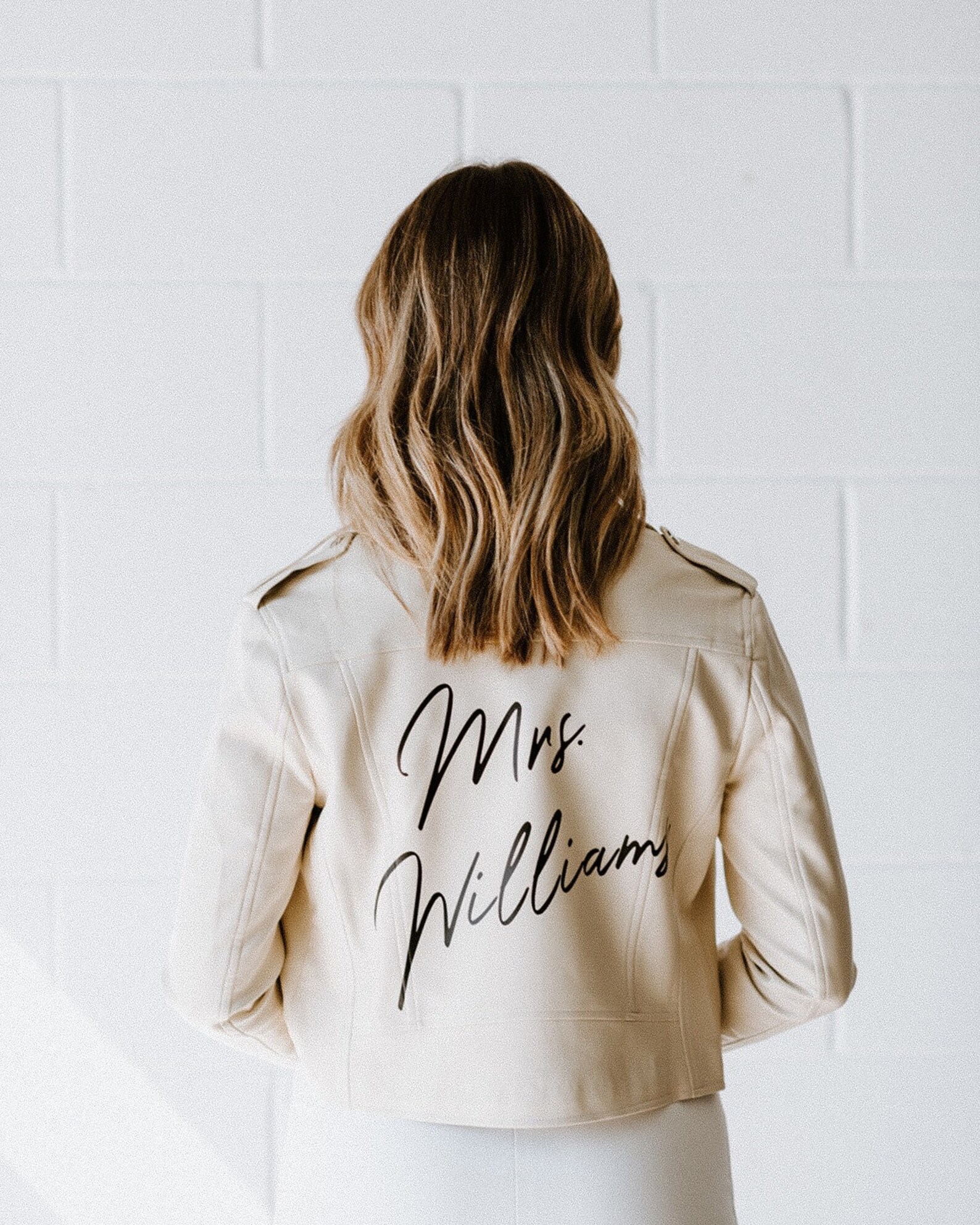 Bridal leather jacket