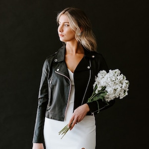 Custom Leather Jacket, Custom Mrs Jacket, Bride Leather Jacket, Personalized Leather Jacket, Custom Bride Jacket, Mrs Leather Jacket image 5