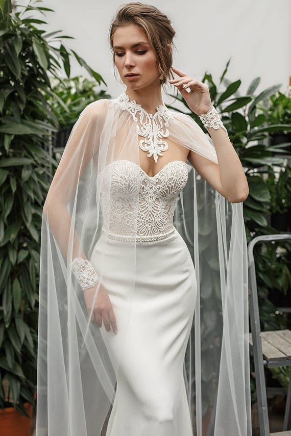 Wedding dress//ELENA/Mermaid wedding dress strapless wedding | Etsy