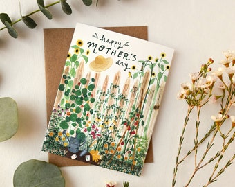 Mother's Garden Card | Watercolor Garden Mother's Day Card