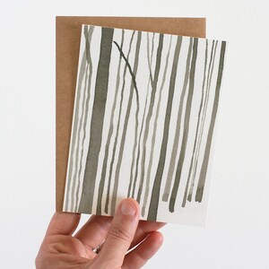 de voeux de forêt d'hiver | Oeuvre d'art aquarelle