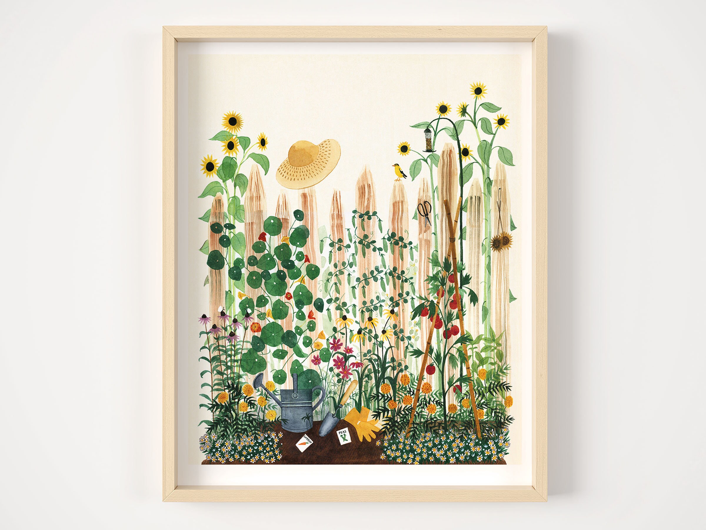 Mother's Garden Art Print | Hand-painted Watercolor Illustration