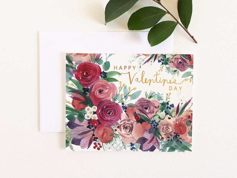Happy Valentine's Day Classic Valentine's Day Card - Etsy