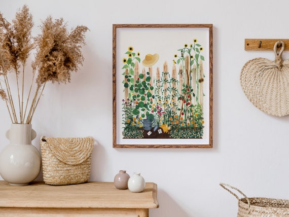 Mother's Garden Art Print | Hand-painted Watercolor Illustration