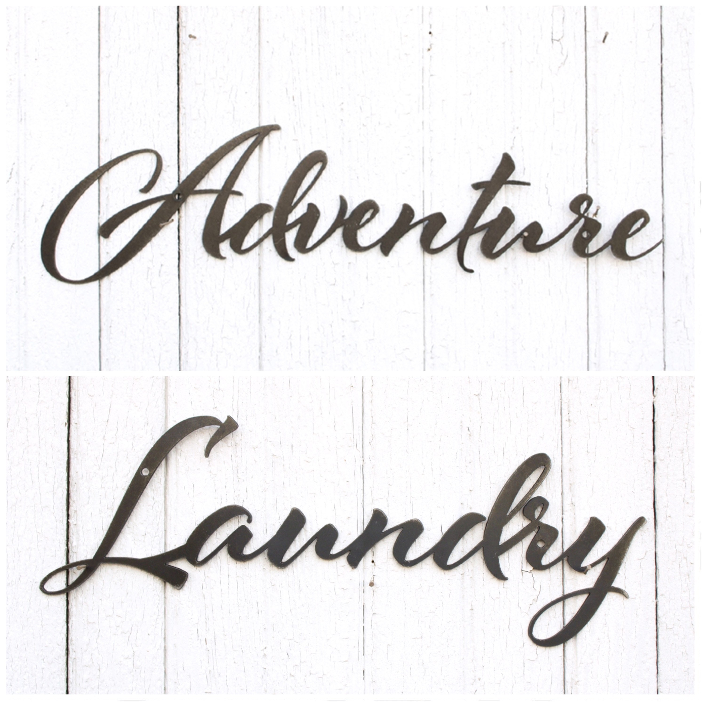 Metal Words Wall Words Metal Wall Art Metal Sign Etsy