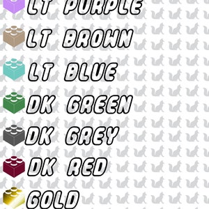 Toy Brick Storage Labels EXTRAS - Digital file download for print or cut