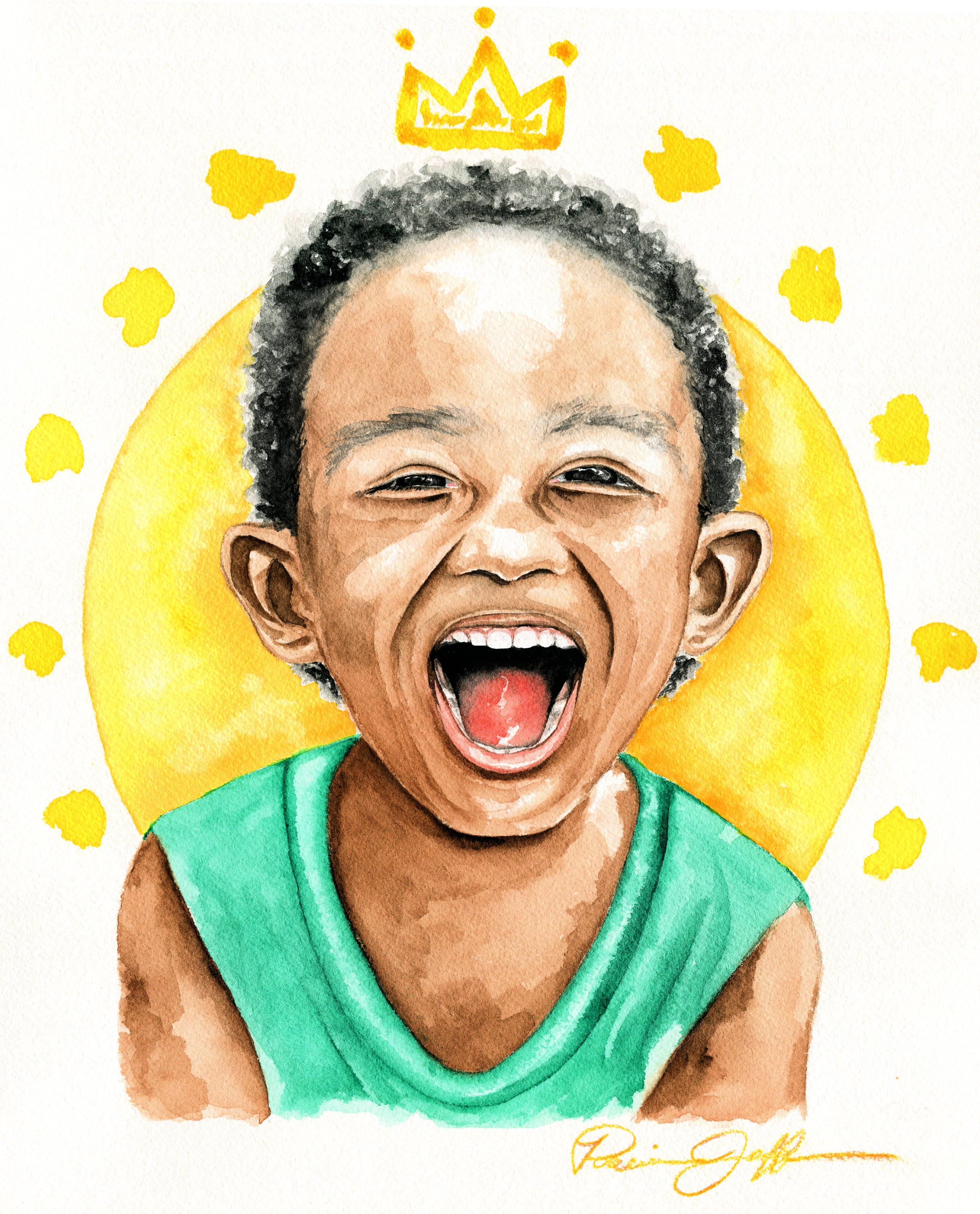 Black Boy Joy Art African American Art Happy Laughing Etsy