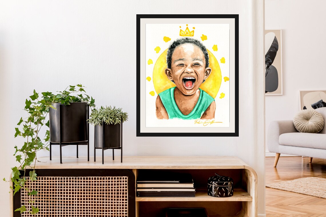 Black Boy Joy Art African American Art Happy Laughing Etsy