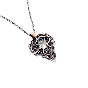 Citrine crystal gemstone copper wire wrapped image 9