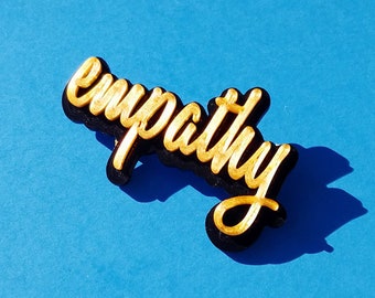 Empathy Pin, 3D Printed Plastic