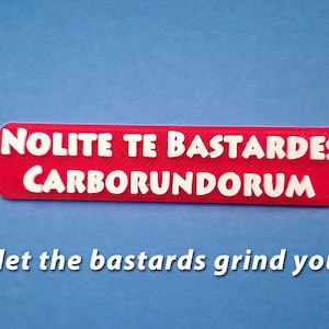 Handmaid's Tale...Don't Let The Bastards Grind You Down Pin, 3D Printed