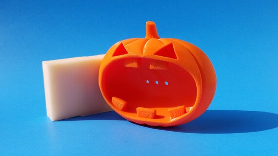 Download Soap Dish Halloween Jack O Lantern 3d Printed In Orange Etsy